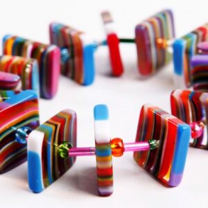 B0189 - LIQUORICE ALLSORTS SQUARES AND BEADS "AFRICA"