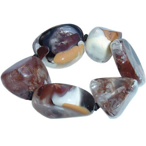 B1613 - RESIN BRACELET LARGE STONES CUSCO "VESUBIO"