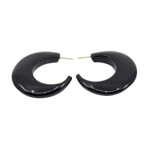 E0050 - RESIN EARRINGS HOOK ON PIN "SEMI"