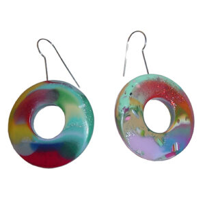 E2373 - RESIN EARRINGS TROPICALIA ON HOOK "LOOK"