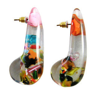 E2937 - RESIN EARRINGS LONG "JUMA"