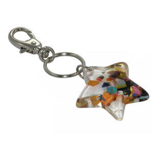K3027 - RESIN KEYRING "STAR"