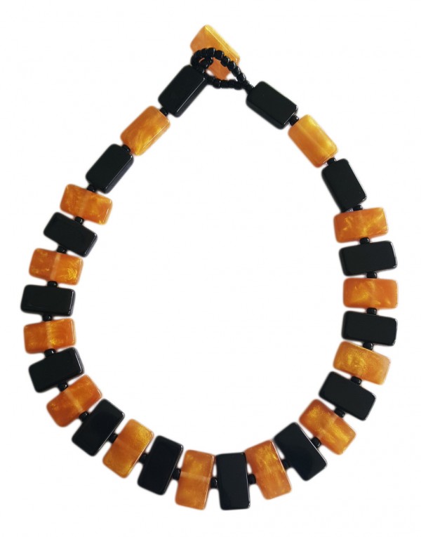 N0034-11- - N0034 - LINKED RECTANGLE BEADS "ROMEO''