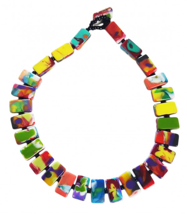 N0034-12- - N0034 - LINKED RECTANGLE BEADS "ROMEO''