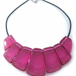 N0035-19 - N0035 - SEVEN SPLAYED ON LEATHER CORD"BELLA"