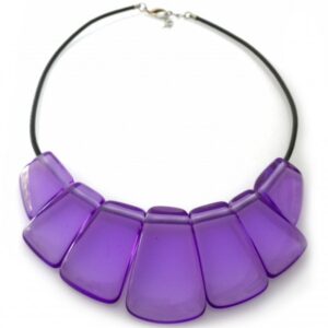 N0035-18 - N0035 - SEVEN SPLAYED ON LEATHER CORD"BELLA"