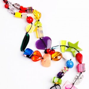 N0038-05 - N0038 - LONG MULTI BEAD "INDIANA" 110CM