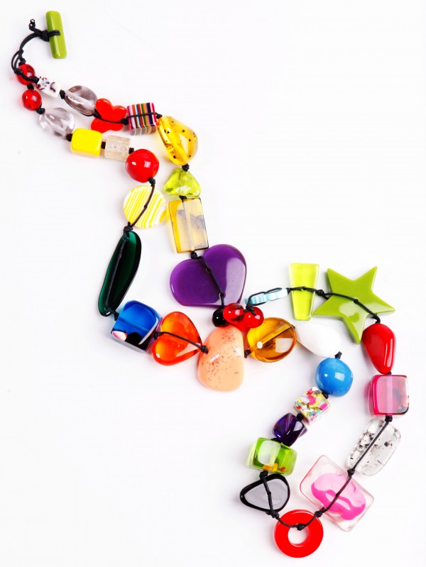 N0038-05 - N0038 - LONG MULTI BEAD "INDIANA" 110CM