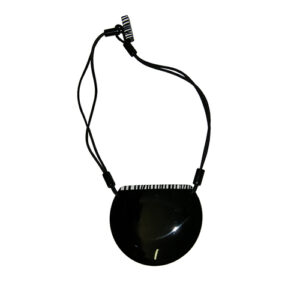 N2158 - RESIN NECKLACE BAR CODE TRIBAL DISK "RINGO"