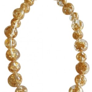 N2694 - RESIN NECKLACE LARGE SPHERE LONG "ABSTRACT" 75CM