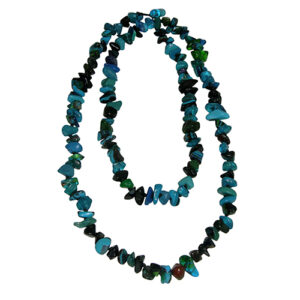 N3571 - RESIN NECKLACE ONE STRAND SMALL BEAD LONG "ORIENT EXPRESS"