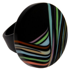 R3198 - RESIN RING CIRCLE ON BASE RETRO "COAST"