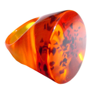 R0360 - RESIN RING LARGE ROUND "STOMP"