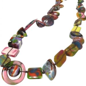N0038-17 - N0038 – LONG MULTI BEAD “INDIANA” 110CM
